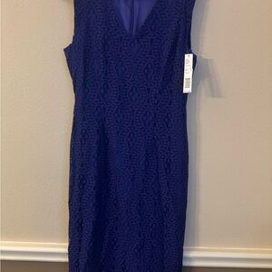 Gianni Bini Purple Lace Midi Dress